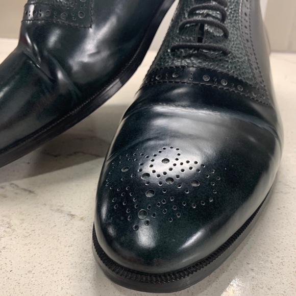 Crocodile Green Handmade shoes. For charity!